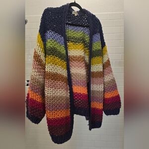 Listicle Colorful Knit Cardigan